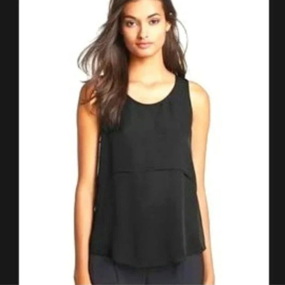 Theory Gray Layered Sleeveless Tank Top